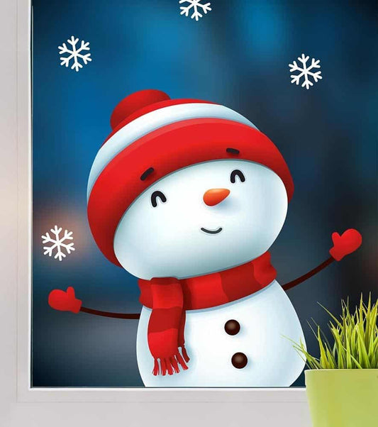 Fensterbild Rentier Rudolph - Fensterbilder Weihnachten -  –  Klebewurm