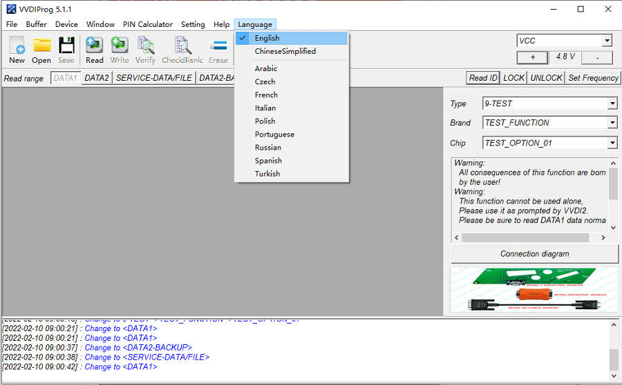 russian language for vvdi prog