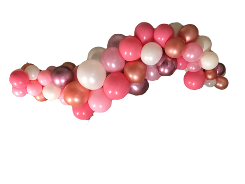 5ft pink and white garland