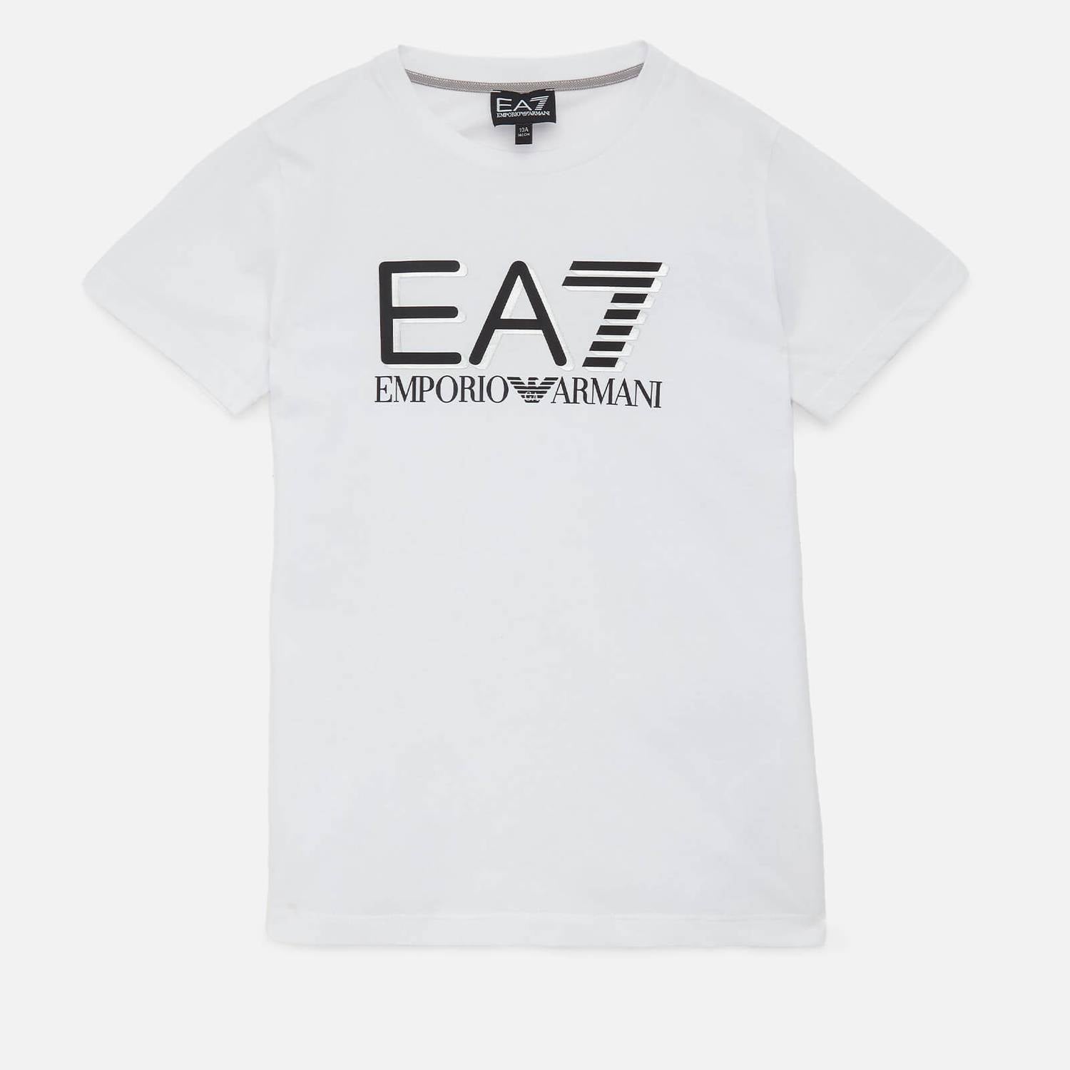 Emporio Armani EA7 Boys White T-shirt – The Petite Couture