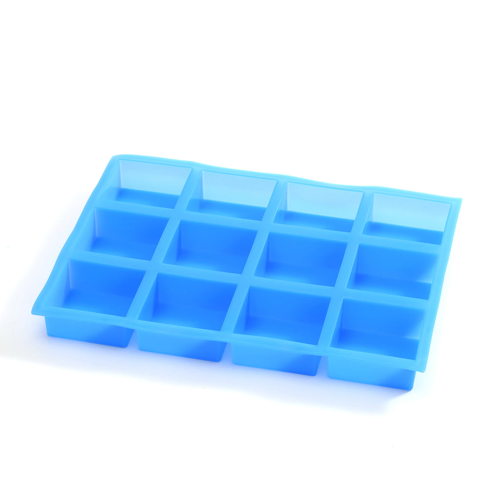 Freshware SP-100RD 6-Cavity Rectangle Premium Silicone Soap Bar and Resin Mold