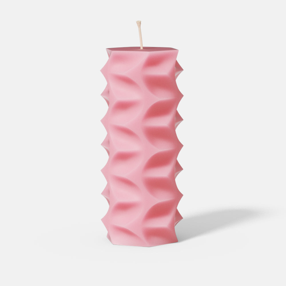 silicone Hexa Pillar Polycarbonate Candle Mold Household Taper