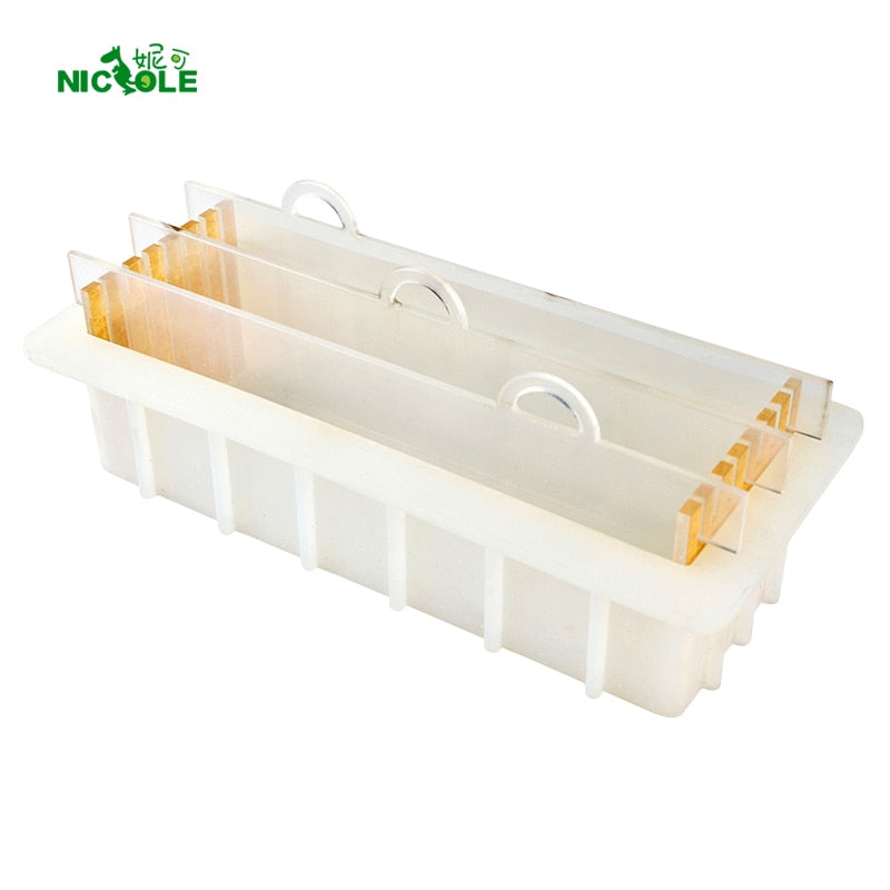 Nicole Silicone Soap Mold 40 Ounce 10'' White Loaf Mould – Boowan