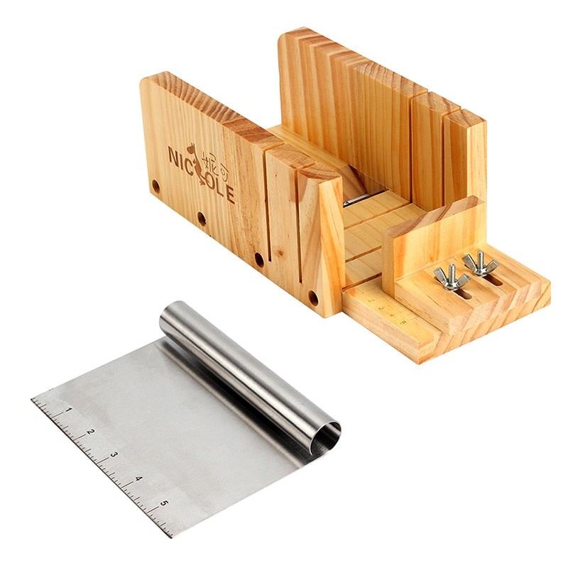 Soap Cutter for Soap making Kits Stainless Steel with Wooden Handle Saw  Cutting Knife DIY Handmade