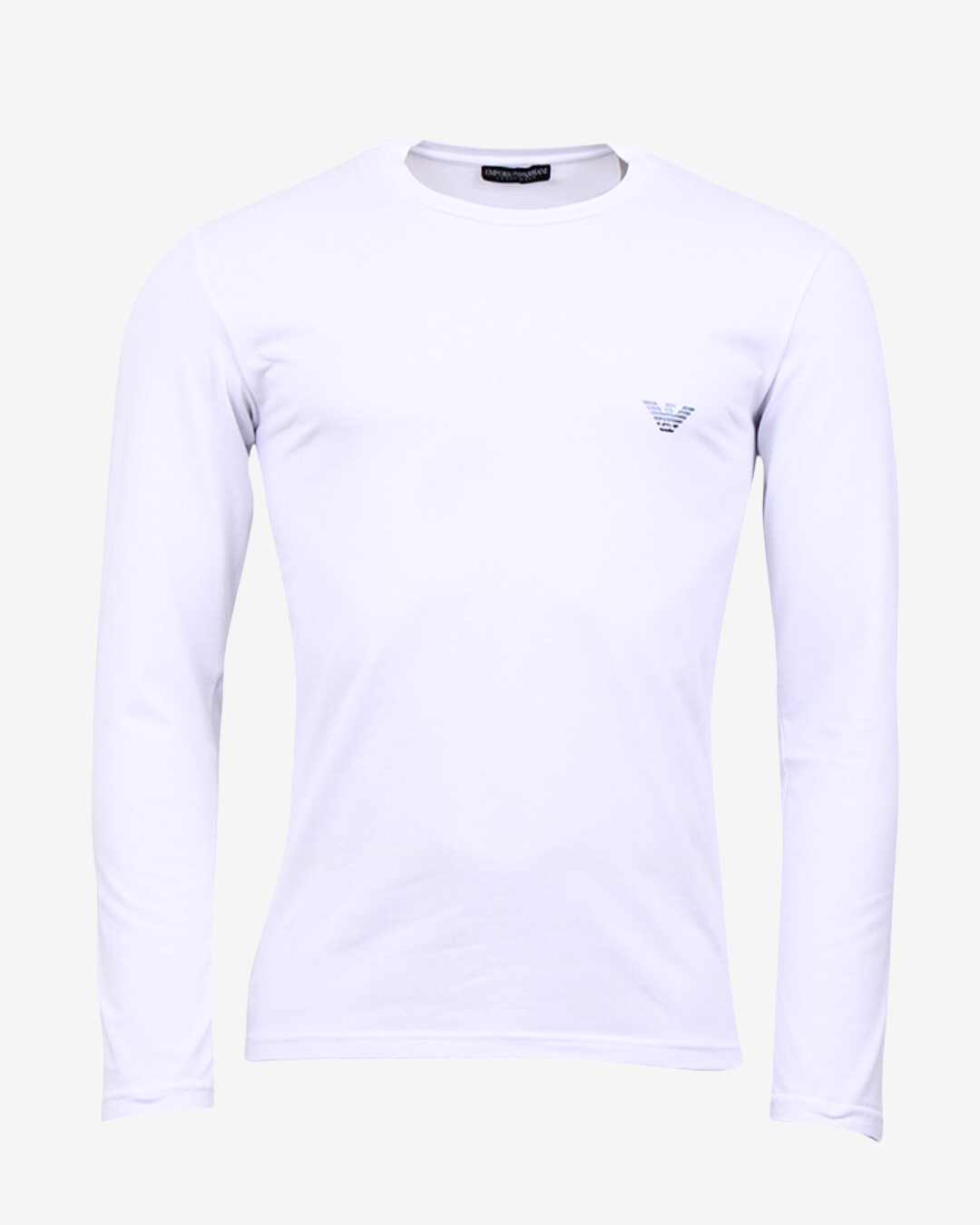 Billede af Armani Langærmet shiny logo t-shirt - Hvid - Str. L - Modish.dk