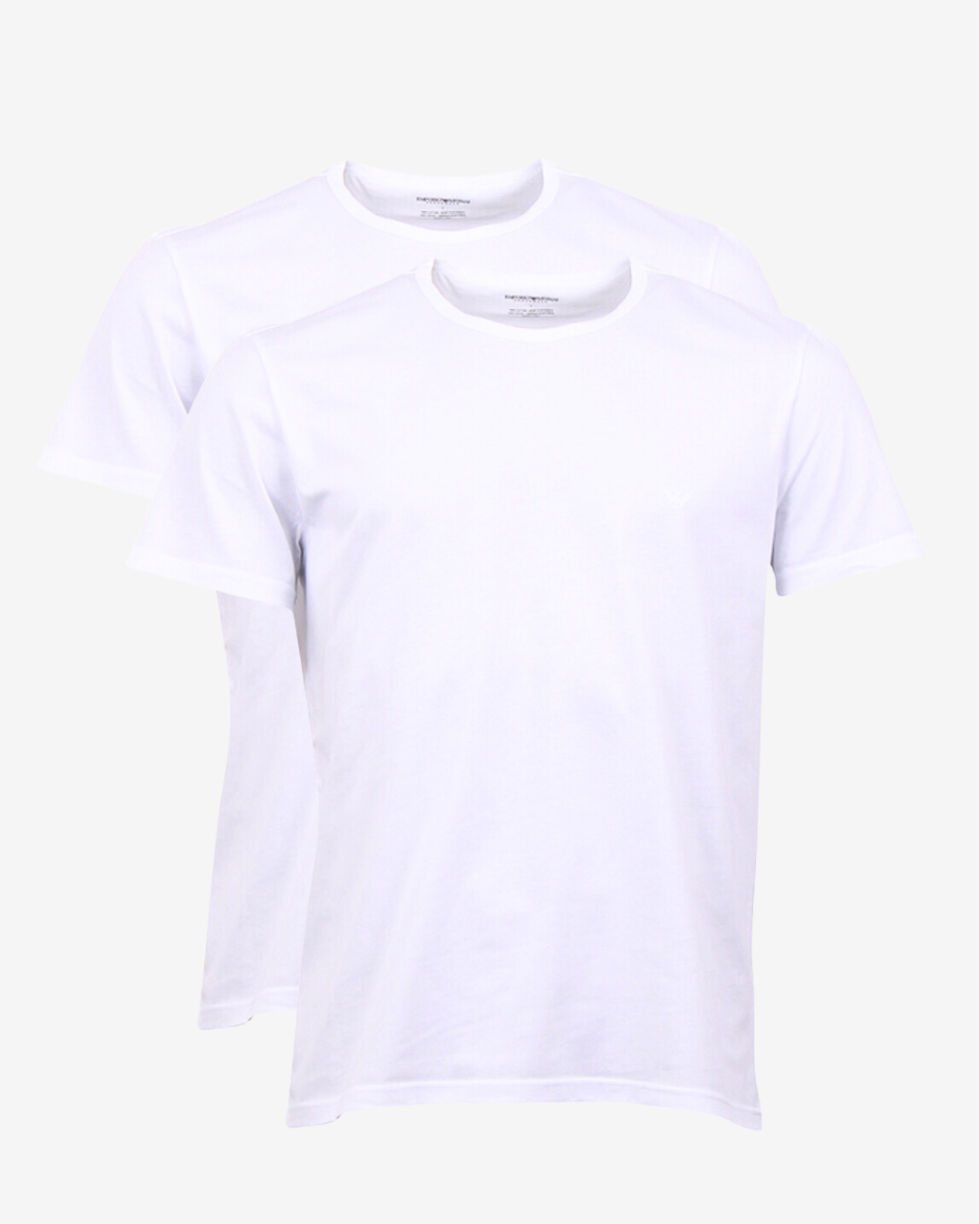 Billede af Armani Rundhals t-shirt 2-pak - Hvid - Str. S - Modish.dk