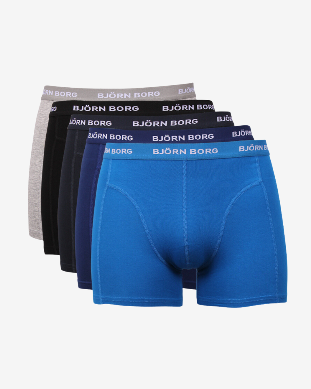 Se Björn Borg Boxershorts shorts 5-pak - Blå - Str. M - Modish.dk hos Modish.dk