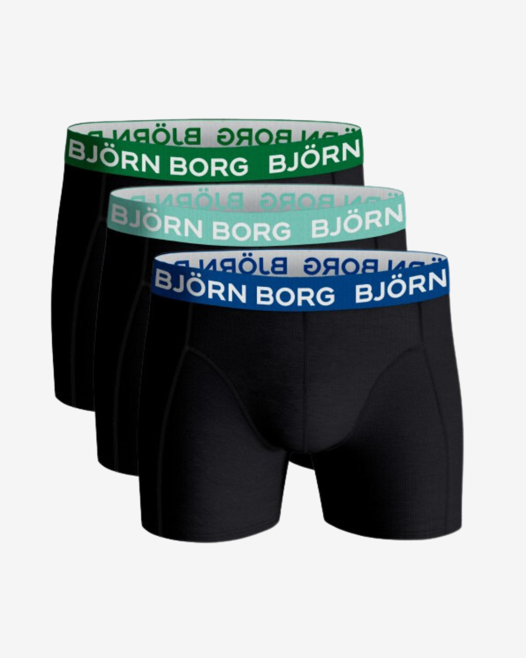 Billede af Björn Borg SHORTS SOLIDS 3 PACK - Sort / Mix - Str. M - Modish.dk