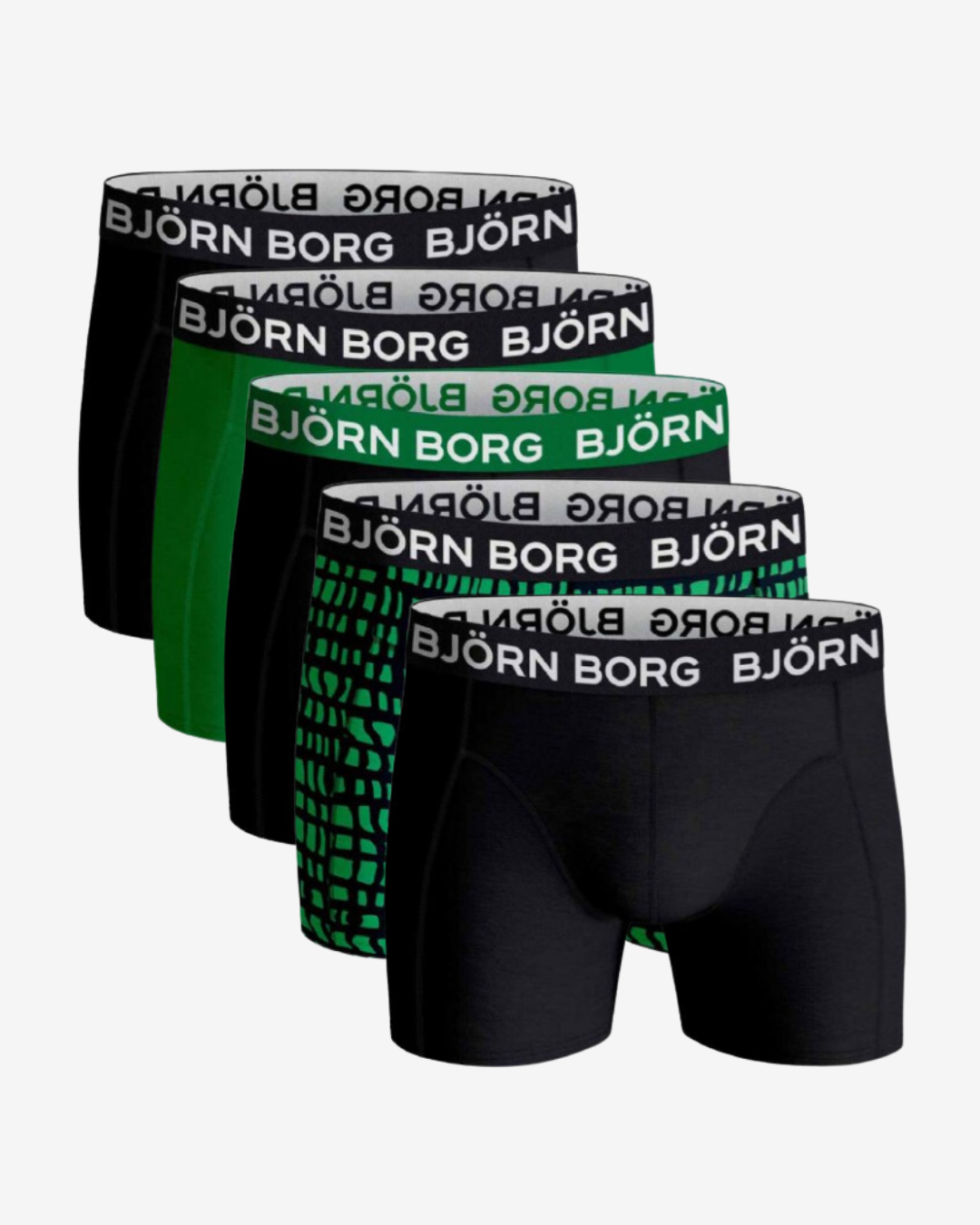 Billede af Björn Borg Boxershorts shorts 5-pak - Sort / Mønster - Str. M - Modish.dk