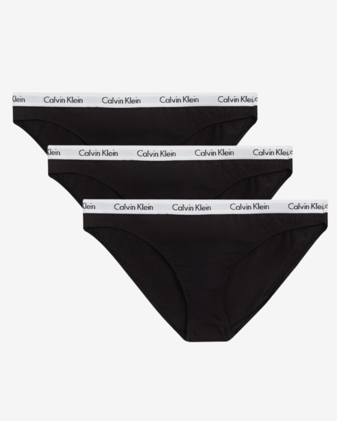 Se Calvin Klein Bikini trusser 3-pak - Sort - Str. M - Modish.dk hos Modish.dk