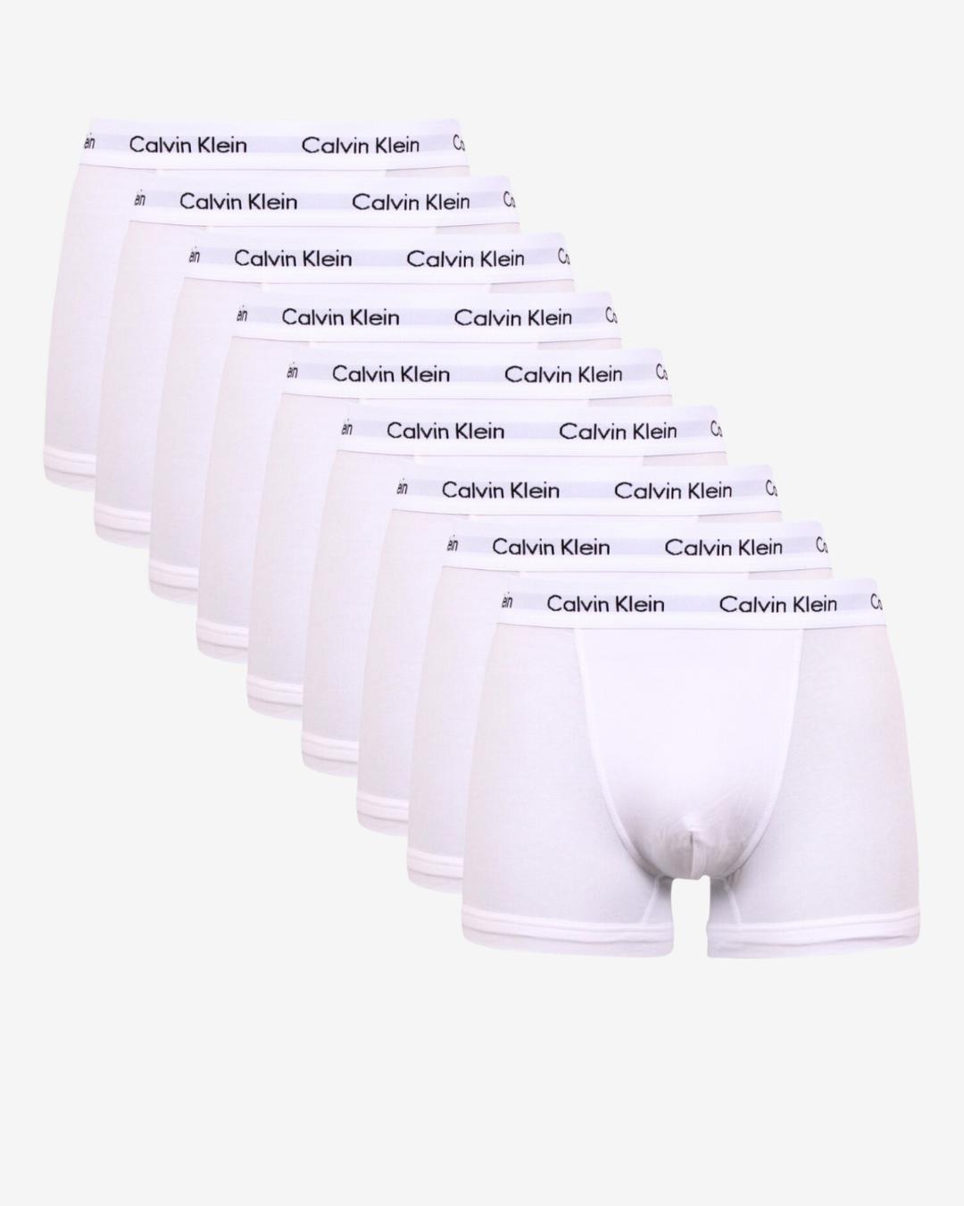 Billede af Calvin Klein Underbukser trunks 9-pak - Hvid - Str. S - Modish.dk