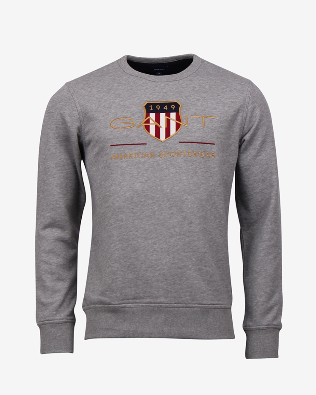 Se Gant D2. shield sweatshirt - Grå - Str. M - Modish.dk hos Modish.dk