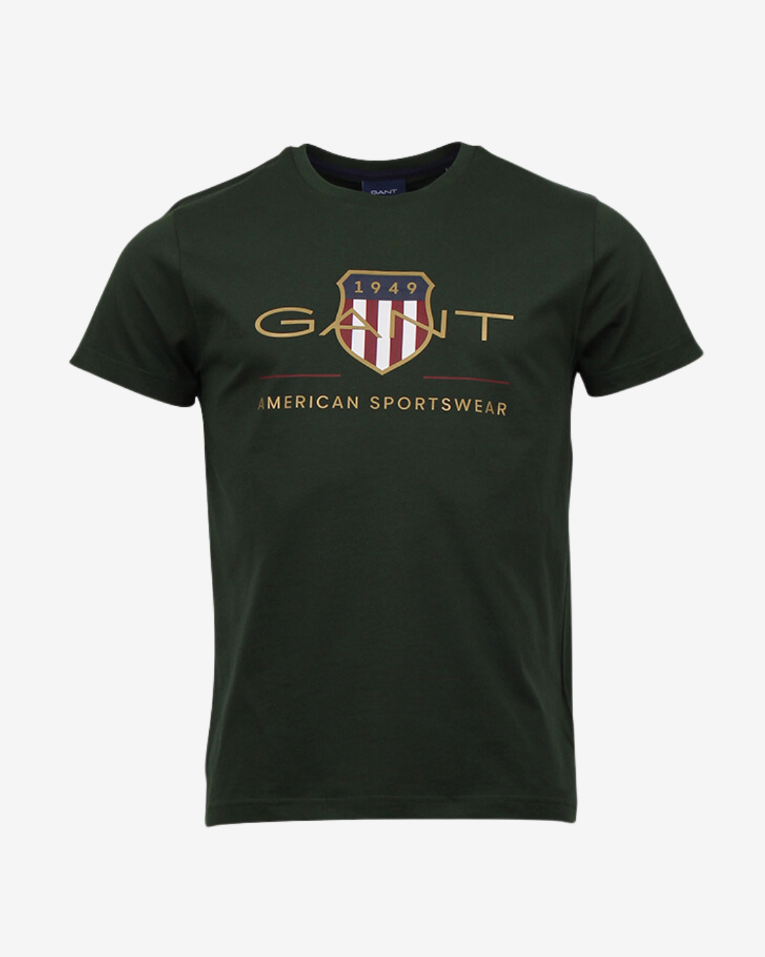 Se Gant D2. shield t-shirt - Grøn - Str. S - Modish.dk hos Modish.dk
