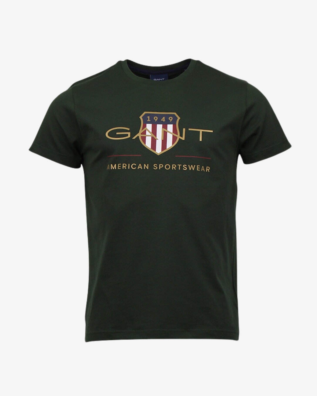 Billede af Gant D2. shield t-shirt - Grøn - Str. S - Modish.dk