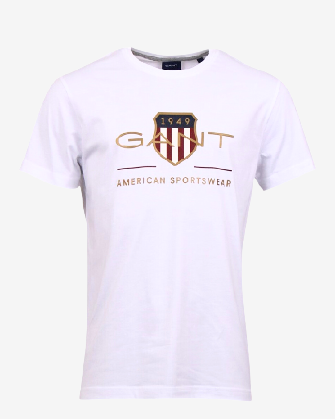 Se Gant D2. shield t-shirt - Hvid - Str. M - Modish.dk hos Modish.dk