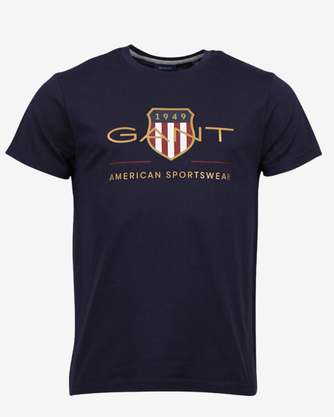 Billede af Gant D2. shield t-shirt - Navy - Str. S - Modish.dk