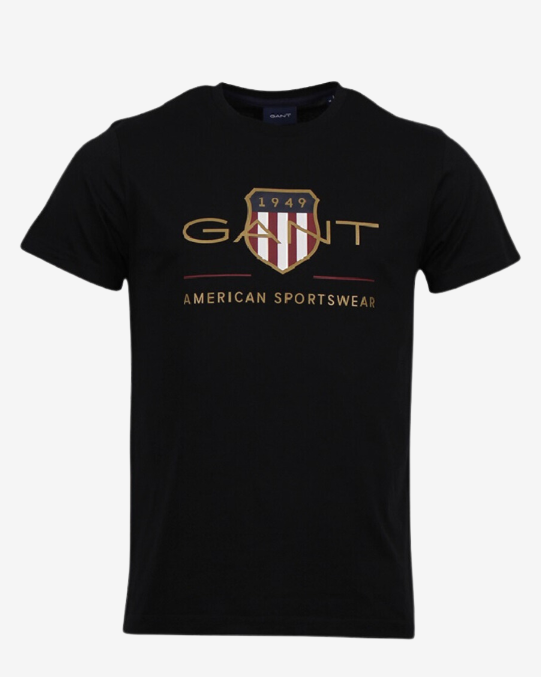 Billede af Gant D2. shield t-shirt - Sort - Str. XL - Modish.dk