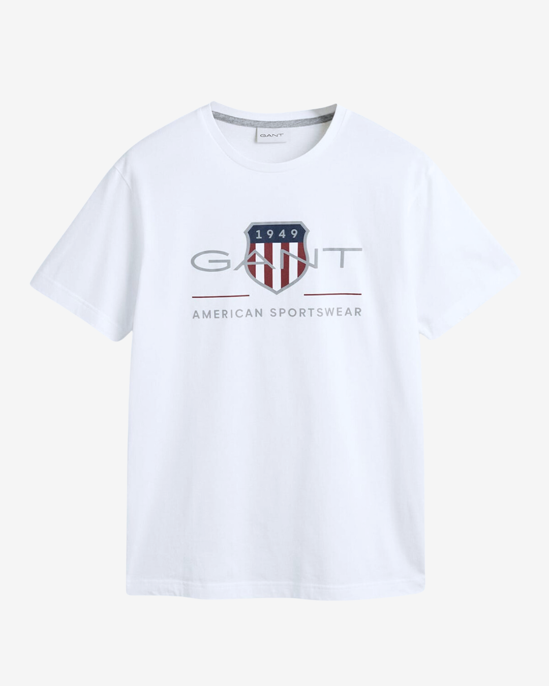 Se Gant Reg archive shield t-shirt - Hvid - Str. 4XL - Modish.dk hos Modish.dk