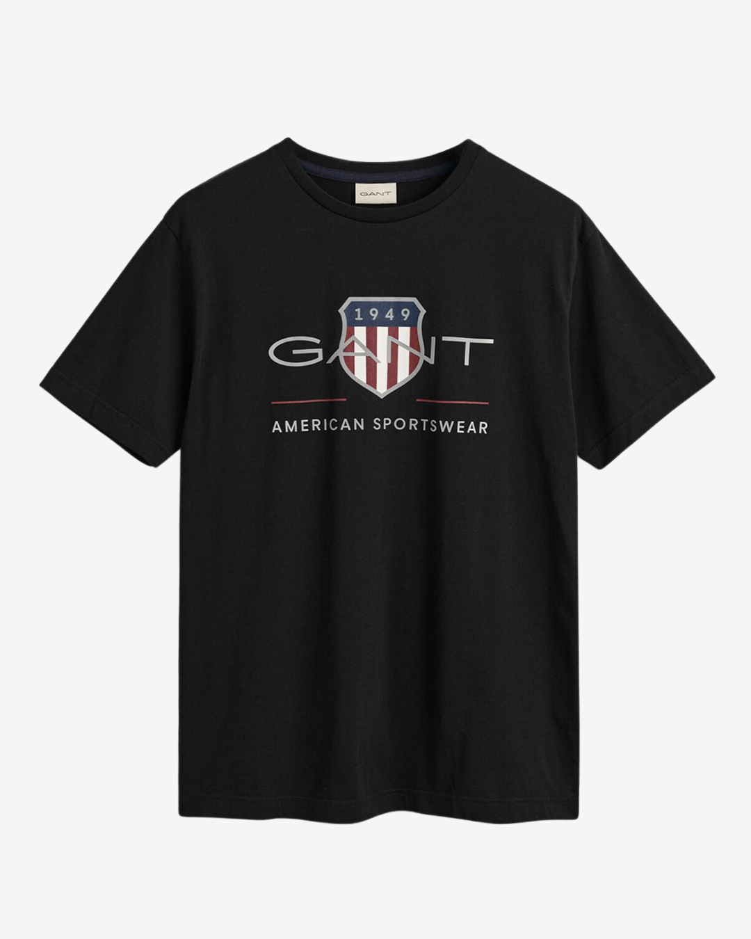 Se Gant Reg archive shield t-shirt - Sort - Str. M - Modish.dk hos Modish.dk