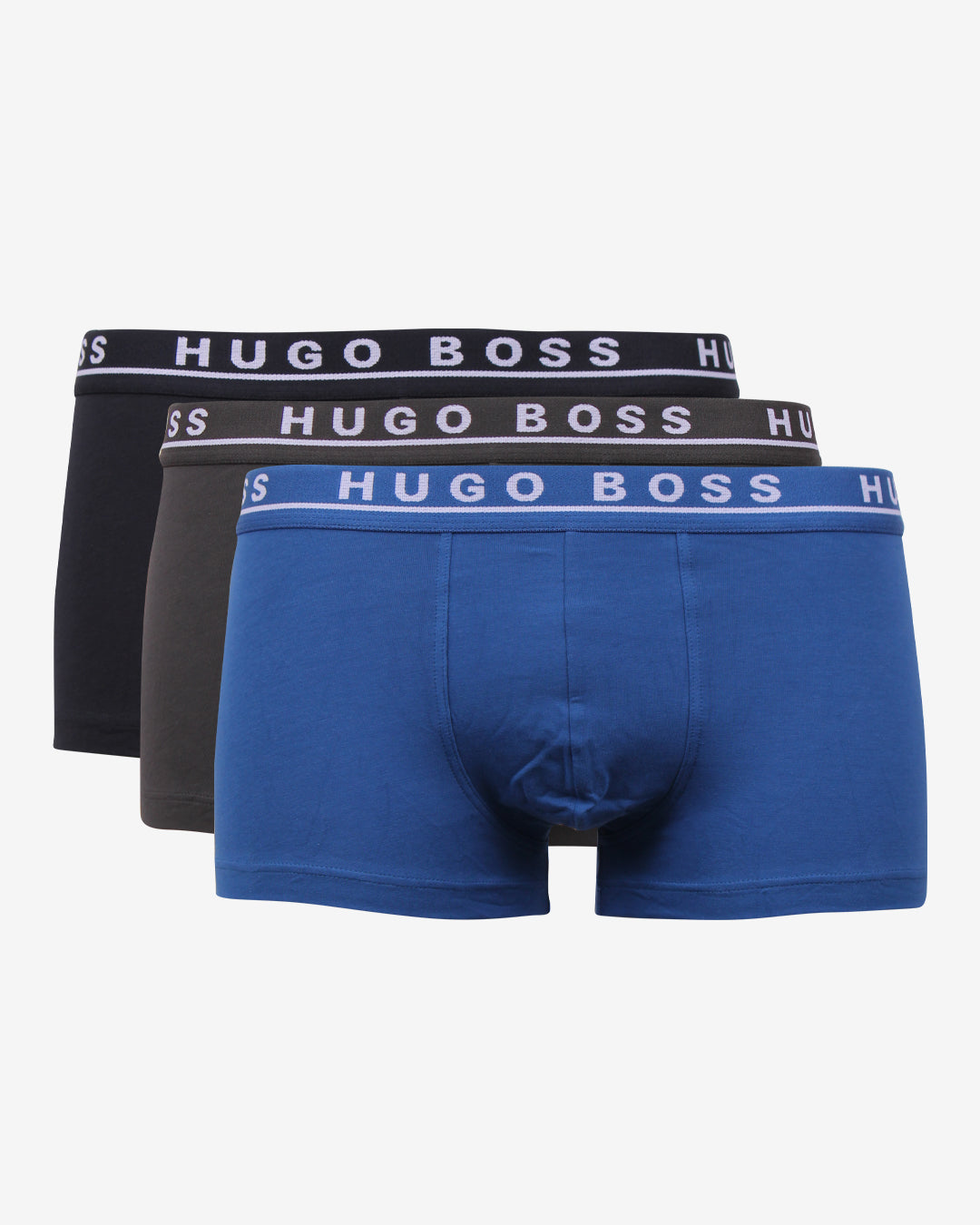 Se Hugo Boss Boxershorts trunk 3-pak - Blå mix - Str. L - Modish.dk hos Modish.dk