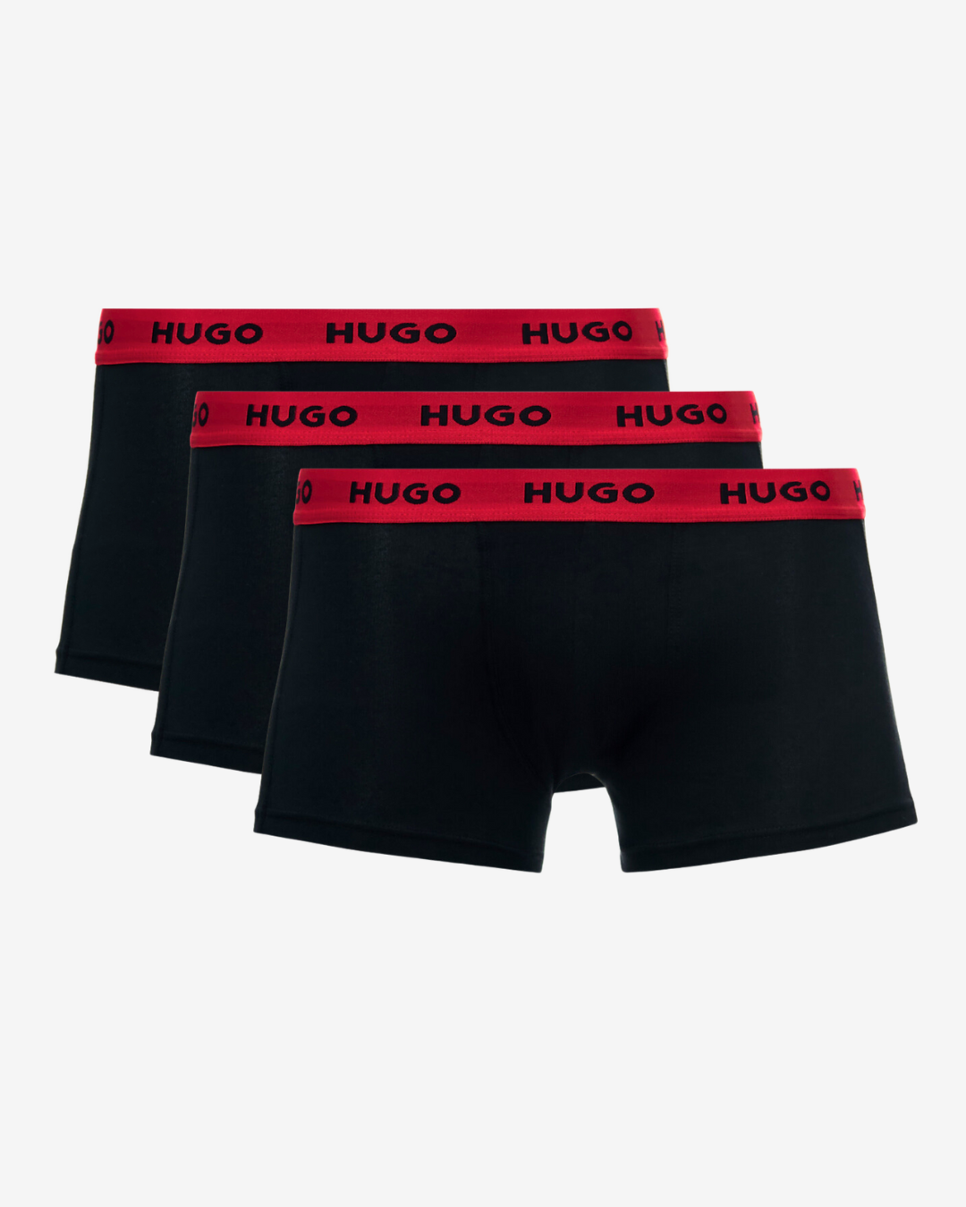 Se Hugo Boss Boxershorts trunk lavtaljet 3-pak - Sort / Rød - Str. S - Modish.dk hos Modish.dk