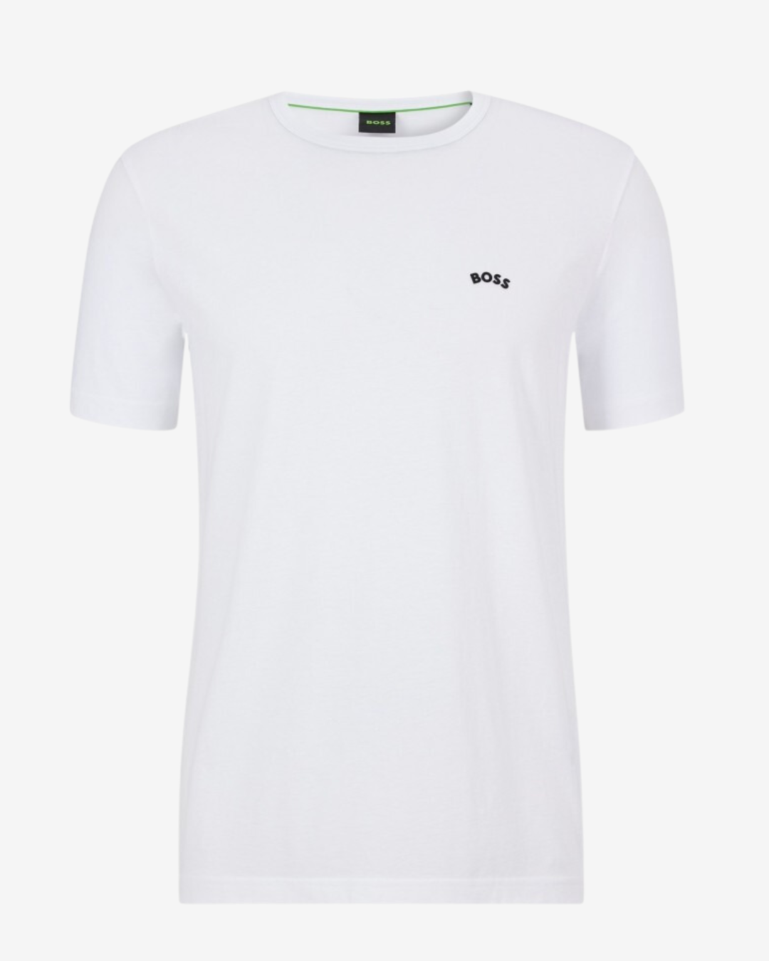 Billede af Hugo Boss Curved logo t-shirt - Hvid - Str. 3XL - Modish.dk