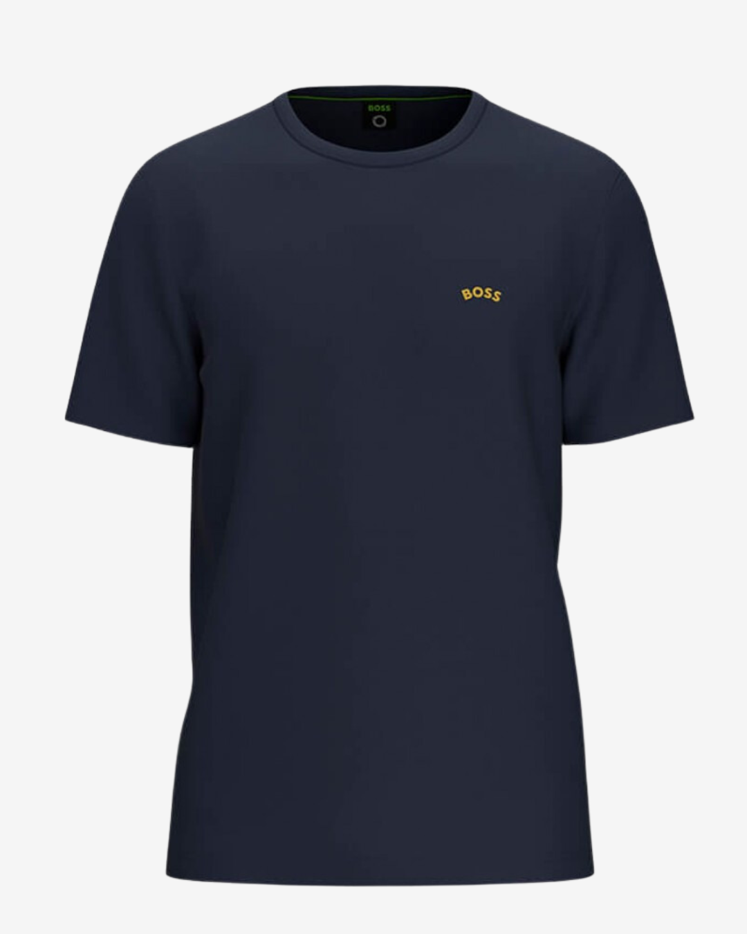Se Hugo Boss Curved logo t-shirt - Navy / Guld - Str. L - Modish.dk hos Modish.dk