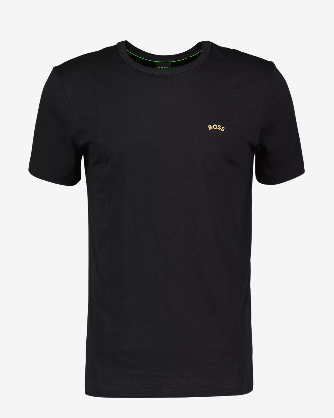 Se Hugo Boss Curved logo t-shirt - Sort / Guld - Str. M - Modish.dk hos Modish.dk