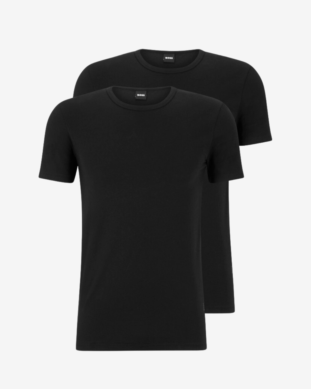 Se Hugo Boss Rundhals slim t-shirt 2-pak - Sort - Str. L - Modish.dk hos Modish.dk