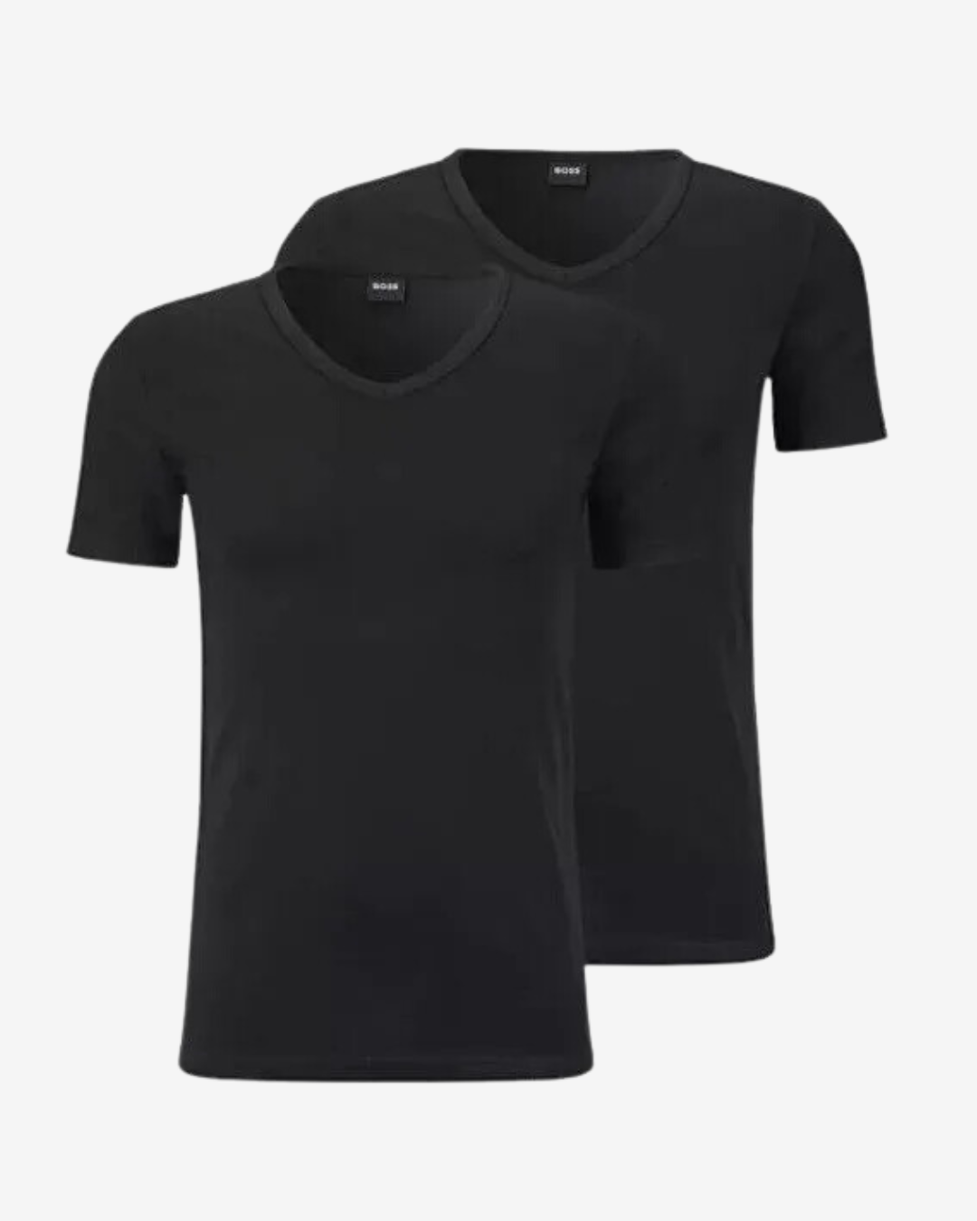 Se Hugo Boss V-hals slim t-shirt 2-pak - Sort - Str. L - Modish.dk hos Modish.dk