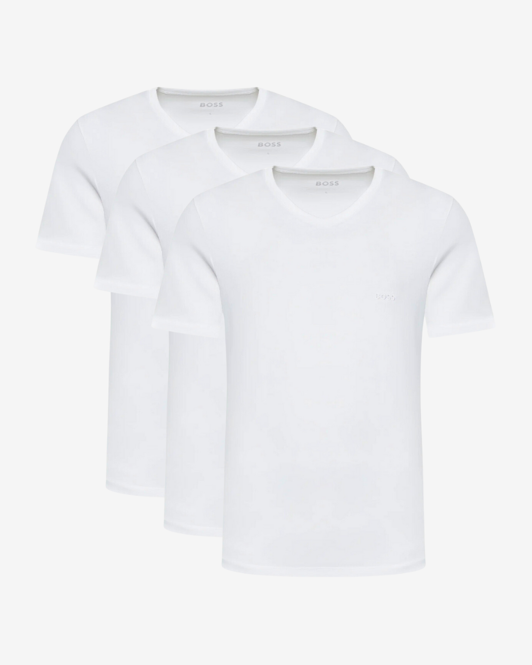 Se Hugo Boss 3-pak v-hals t-shirt - Hvid - Str. XXL - Modish.dk hos Modish.dk