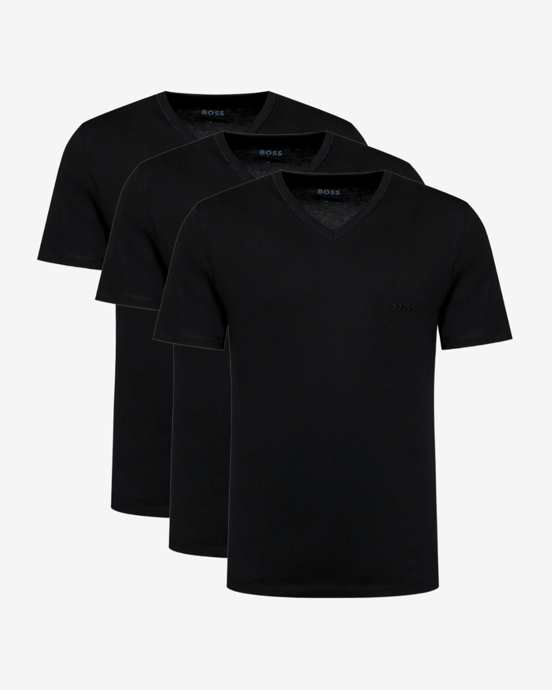 Se Hugo Boss 3-pak v-hals t-shirt - Sort - Str. S - Modish.dk hos Modish.dk