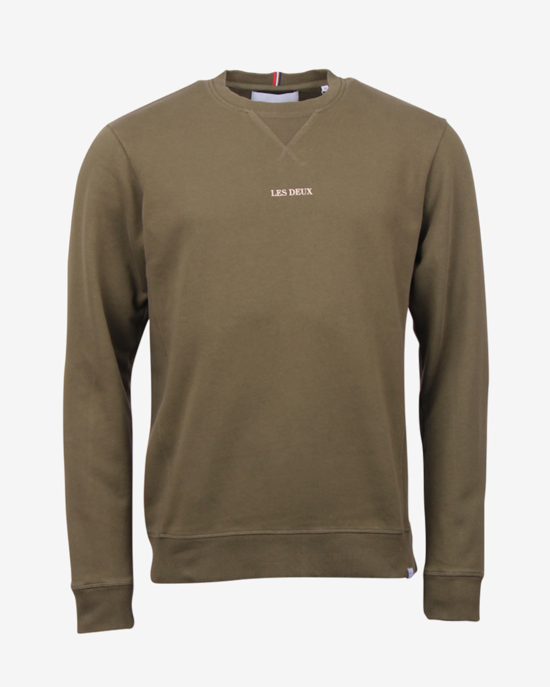 Billede af Les Deux Lens slim sweatshirt - Olivengrøn - Str. L - Modish.dk