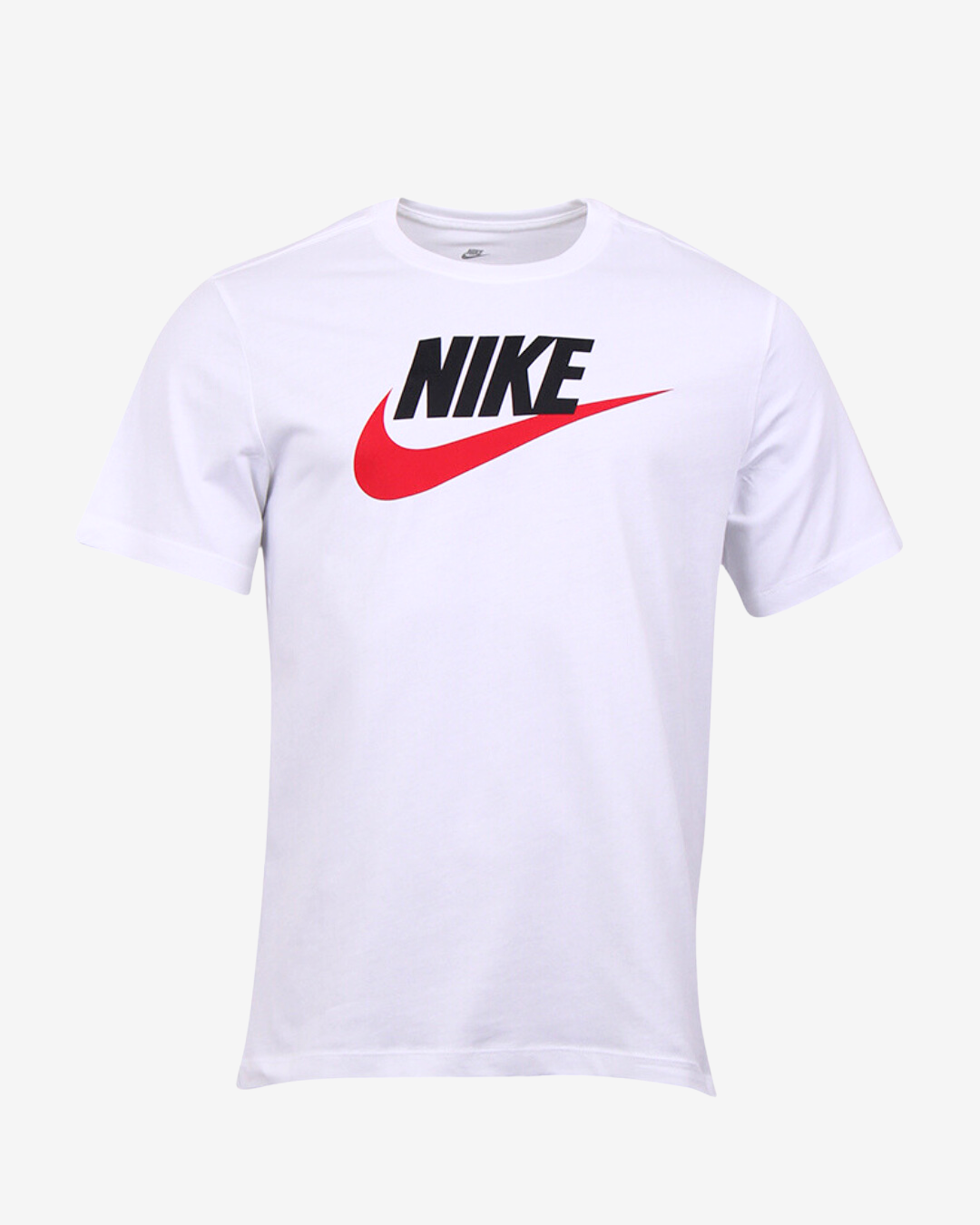 Se Nike Icon futura t-shirt - Hvid / Rød - Str. L - Modish.dk hos Modish.dk