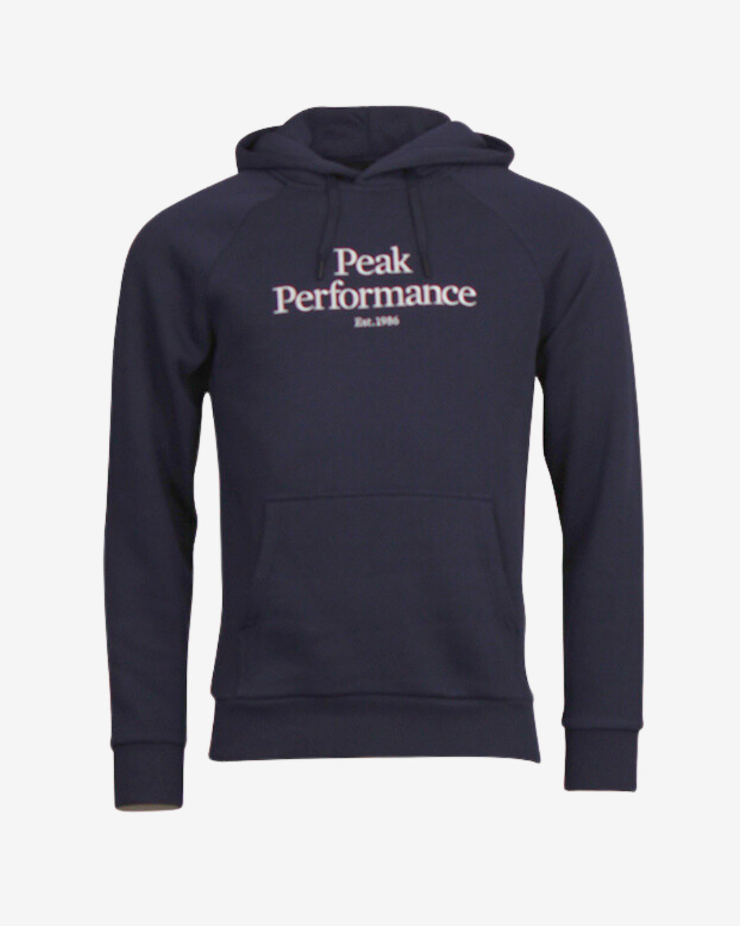 Se Peak Performance Original logo hættetrøje - Navy - Str. M - Modish.dk hos Modish.dk