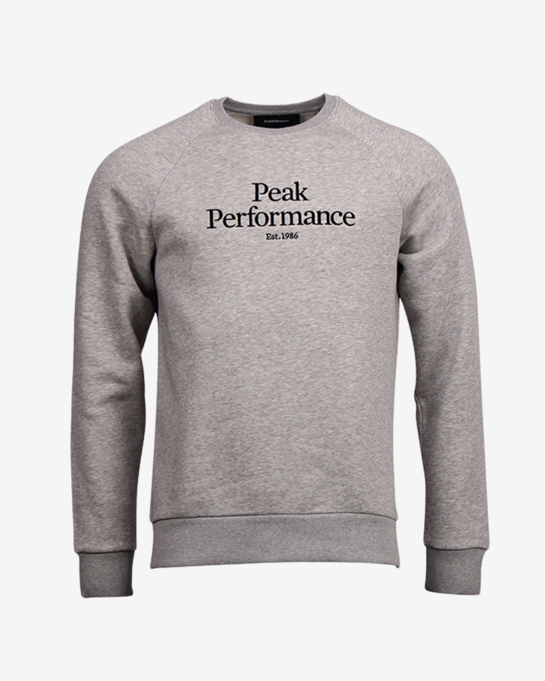 Billede af Peak Performance Original stor logo sweatshirt - Grå - Str. S - Modish.dk