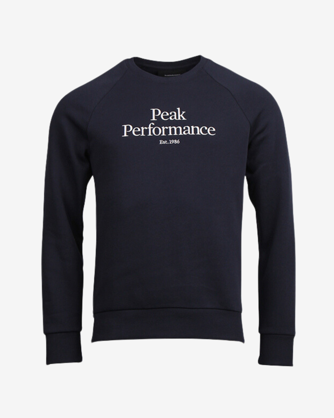 Billede af Peak Performance Original stor logo sweatshirt - Navy - Str. S - Modish.dk