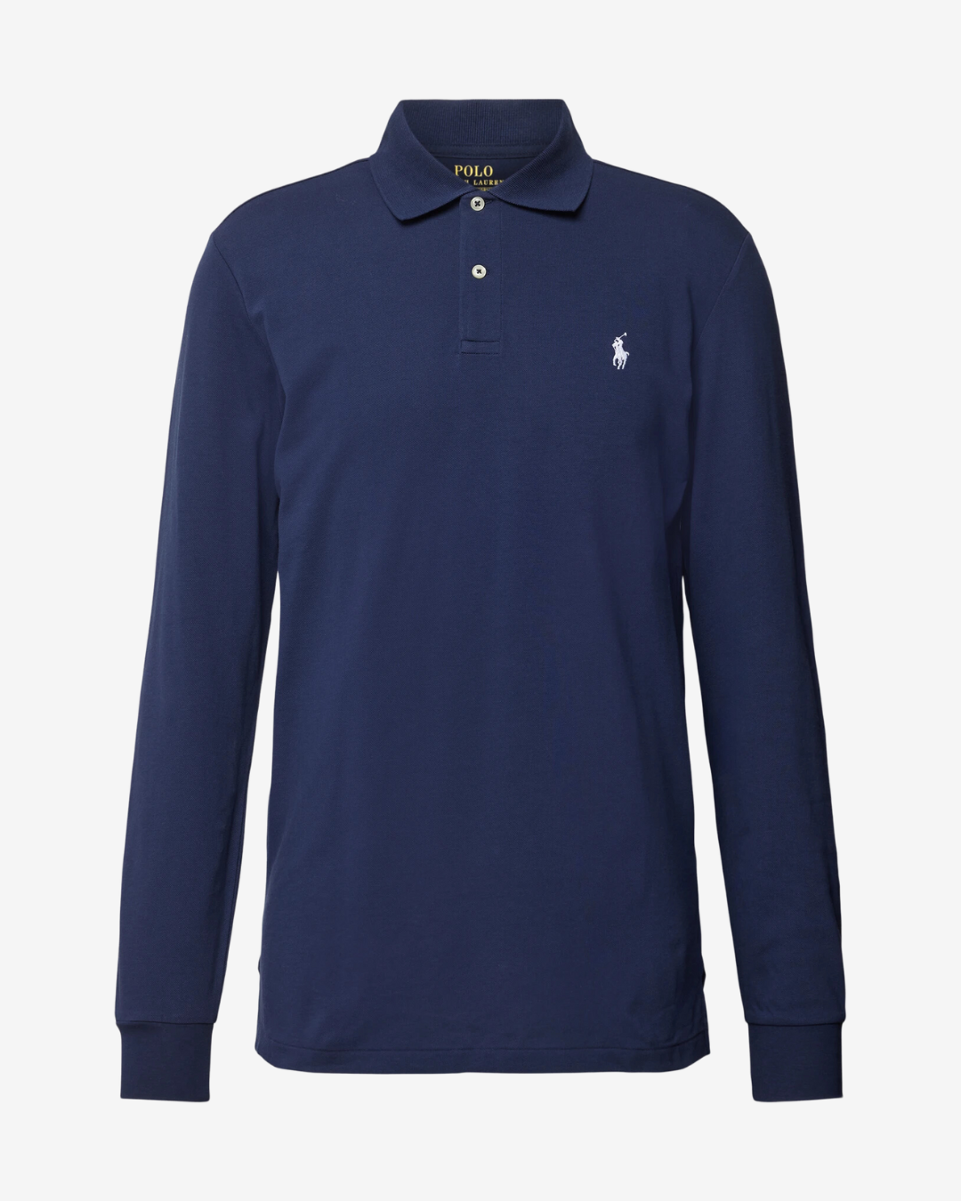 Billede af Ralph Lauren Langærmet performance polo - Navy - Str. XXL - Modish.dk