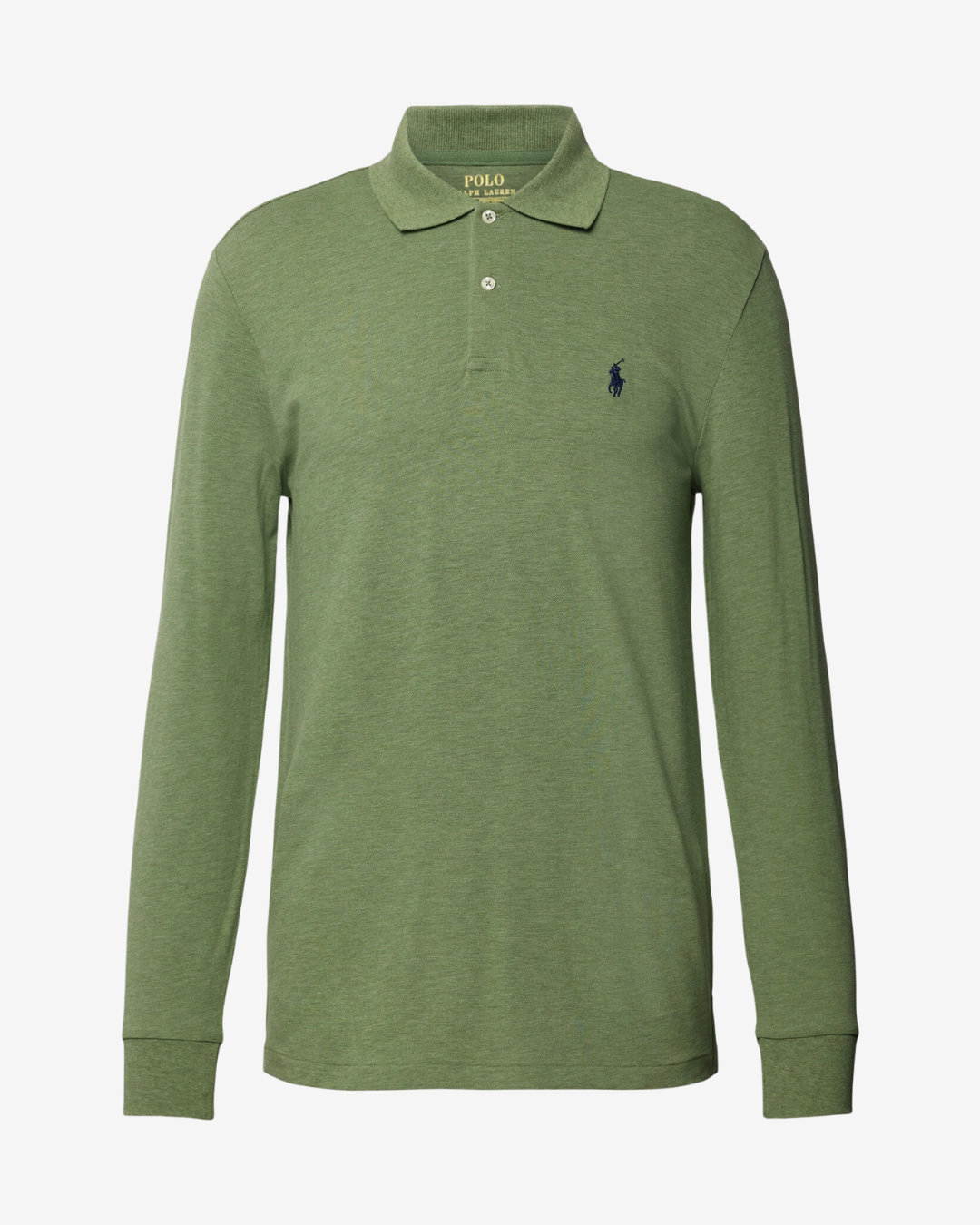 Billede af Ralph Lauren Langærmet performance polo - Olivengrøn - Str. XL - Modish.dk