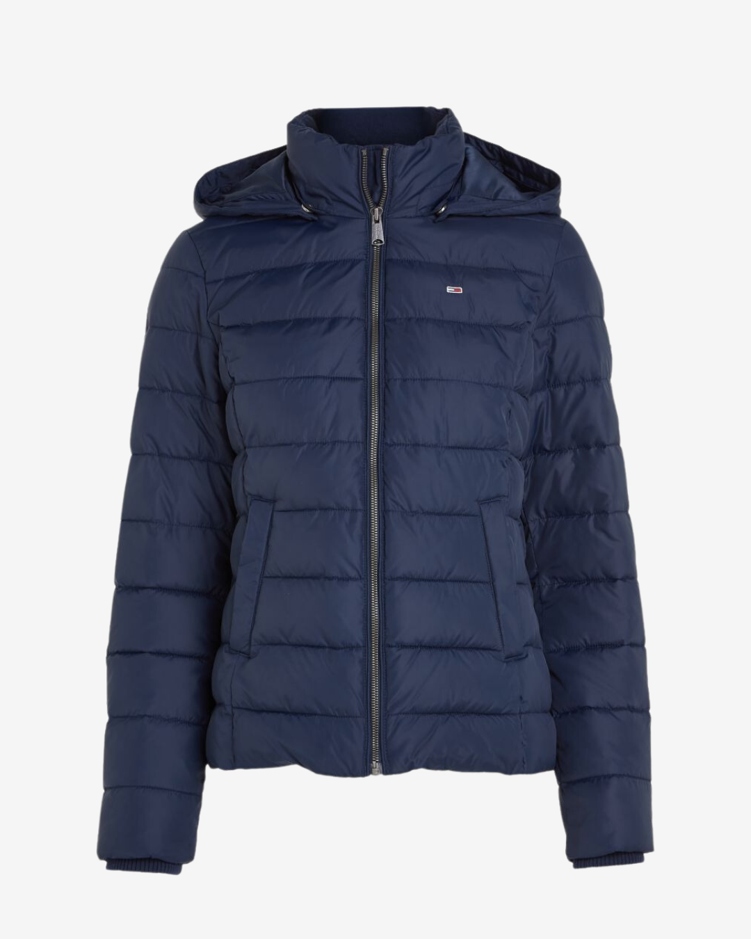 Se Tommy Hilfiger Basic dame jakke - Navy - Str. M - Modish.dk hos Modish.dk