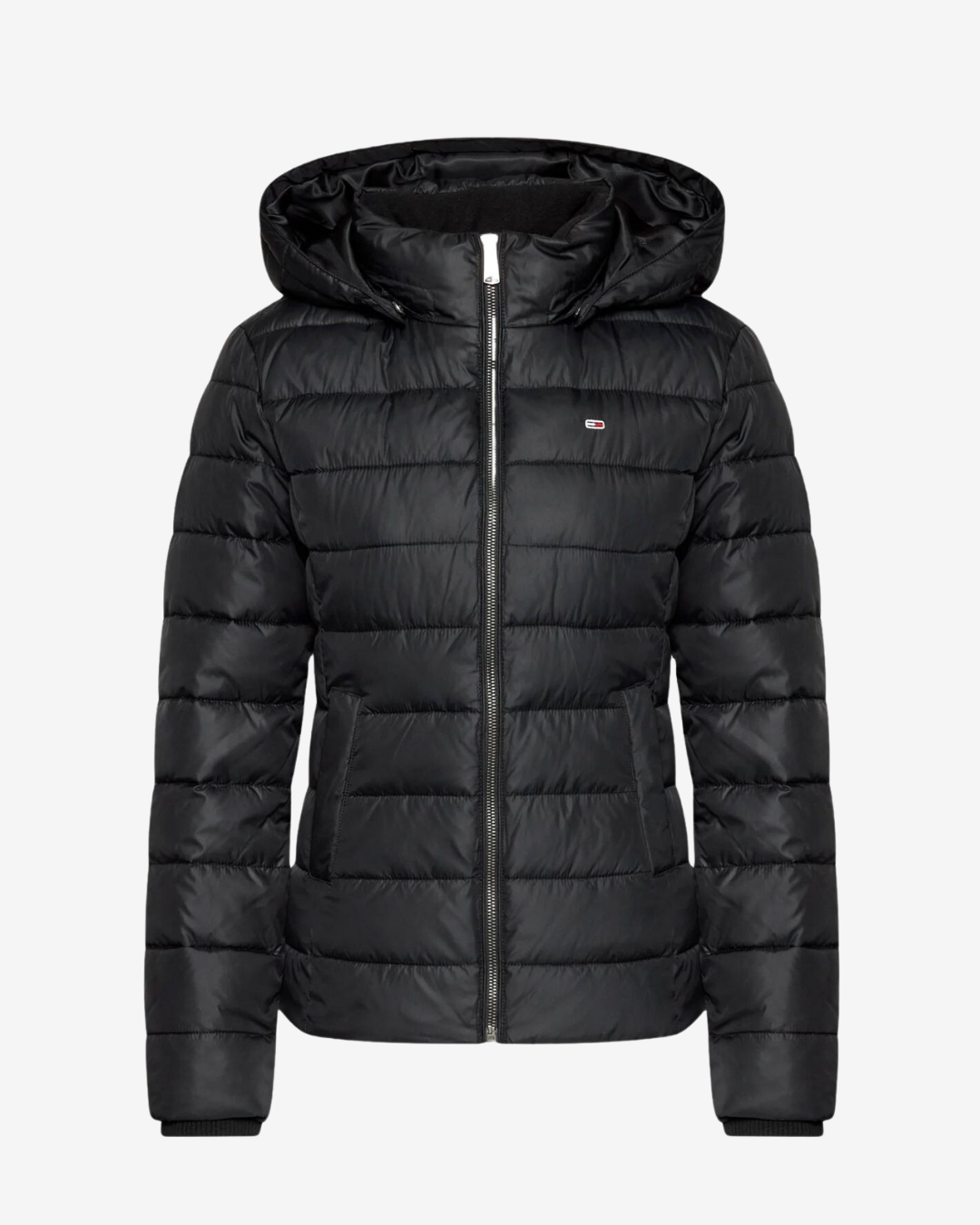 Se Tommy Hilfiger Basic dame jakke - Sort - Str. L - Modish.dk hos Modish.dk