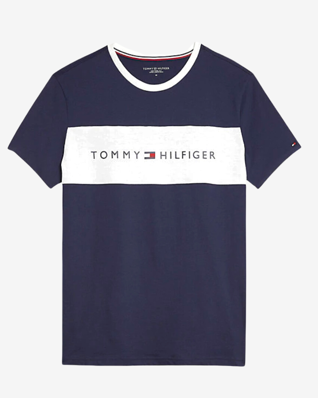Billede af Tommy Hilfiger Color block logo t-shirt - Navy - Str. S - Modish.dk