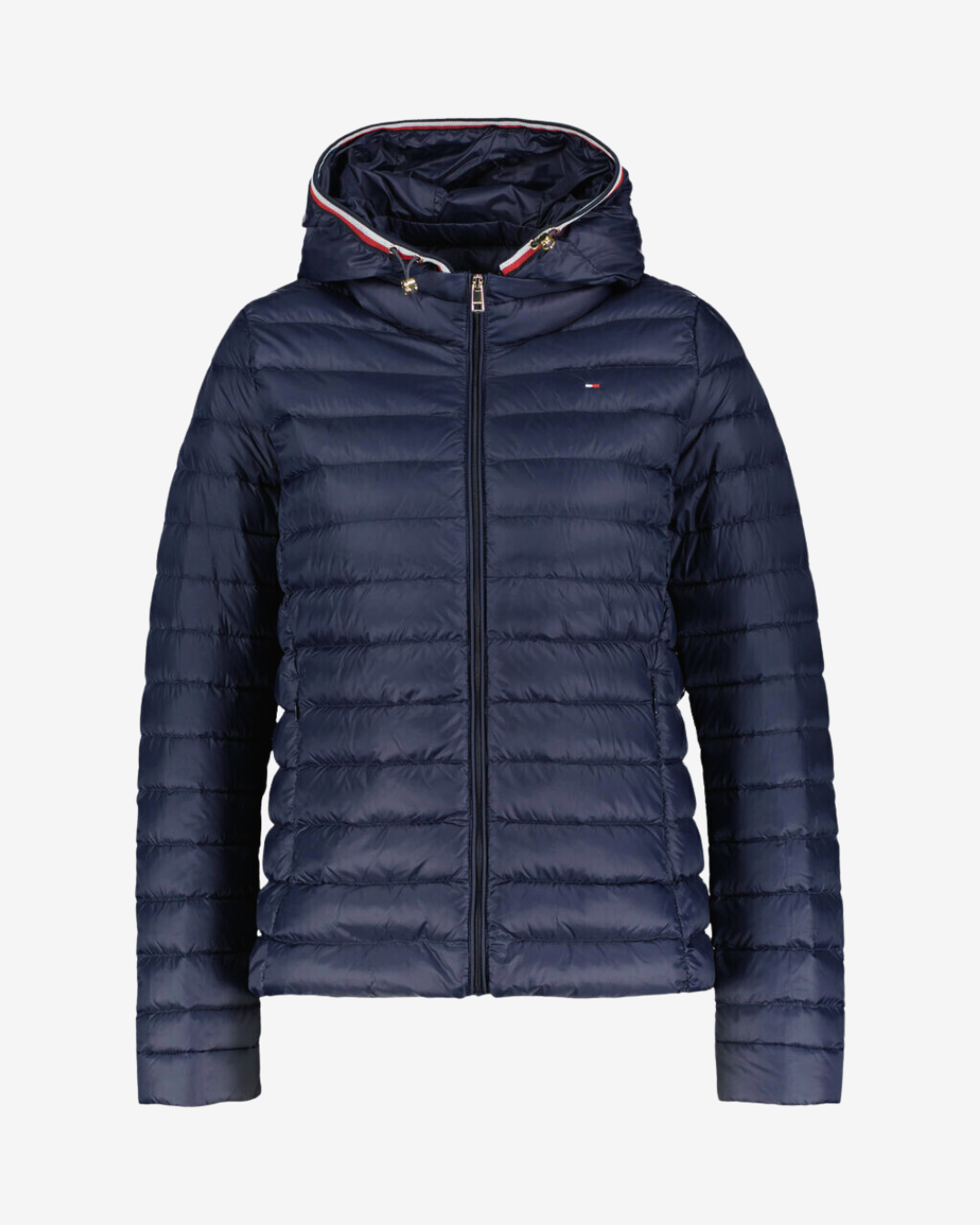 Se Tommy Hilfiger Heritage dame dunjakke - Navy - Str. L - Modish.dk hos Modish.dk