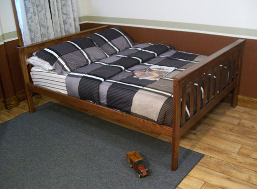Kids Twin Mission Bed with Safety Rails from DutchCrafters Amish
