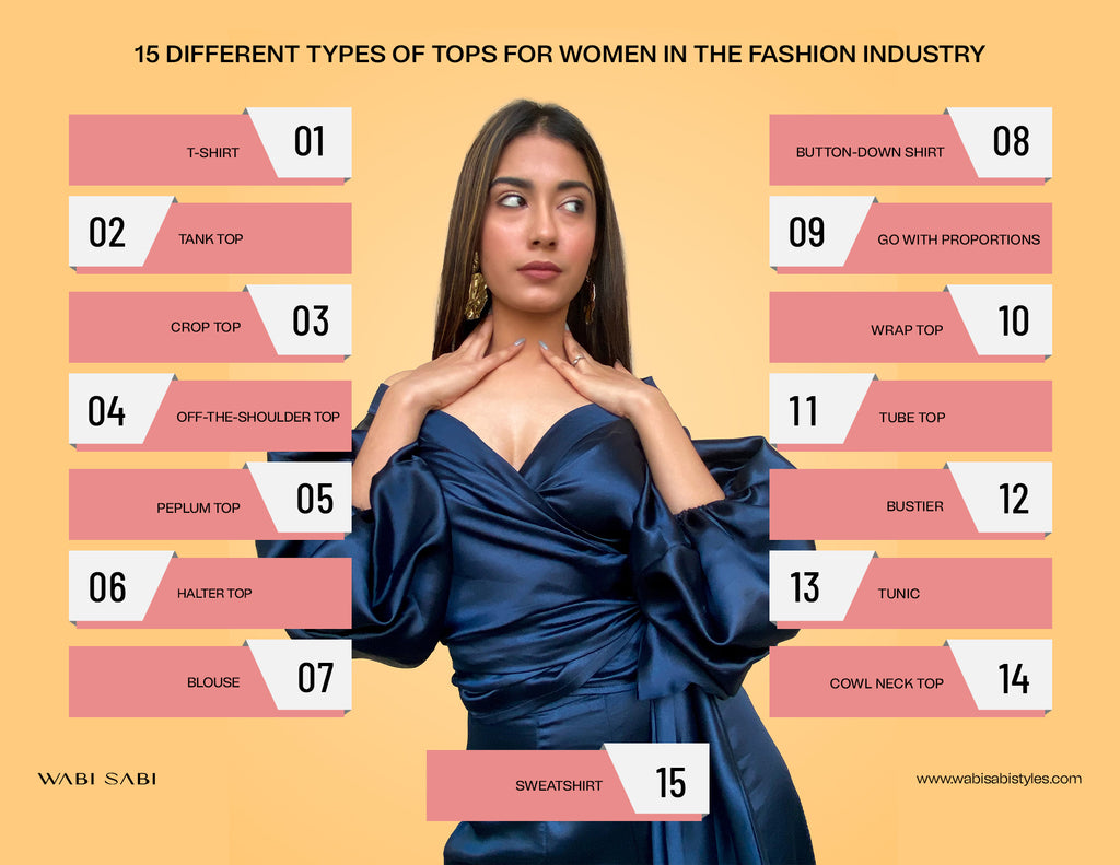 15 Different Types of Tops for Women in the Fashion Industry