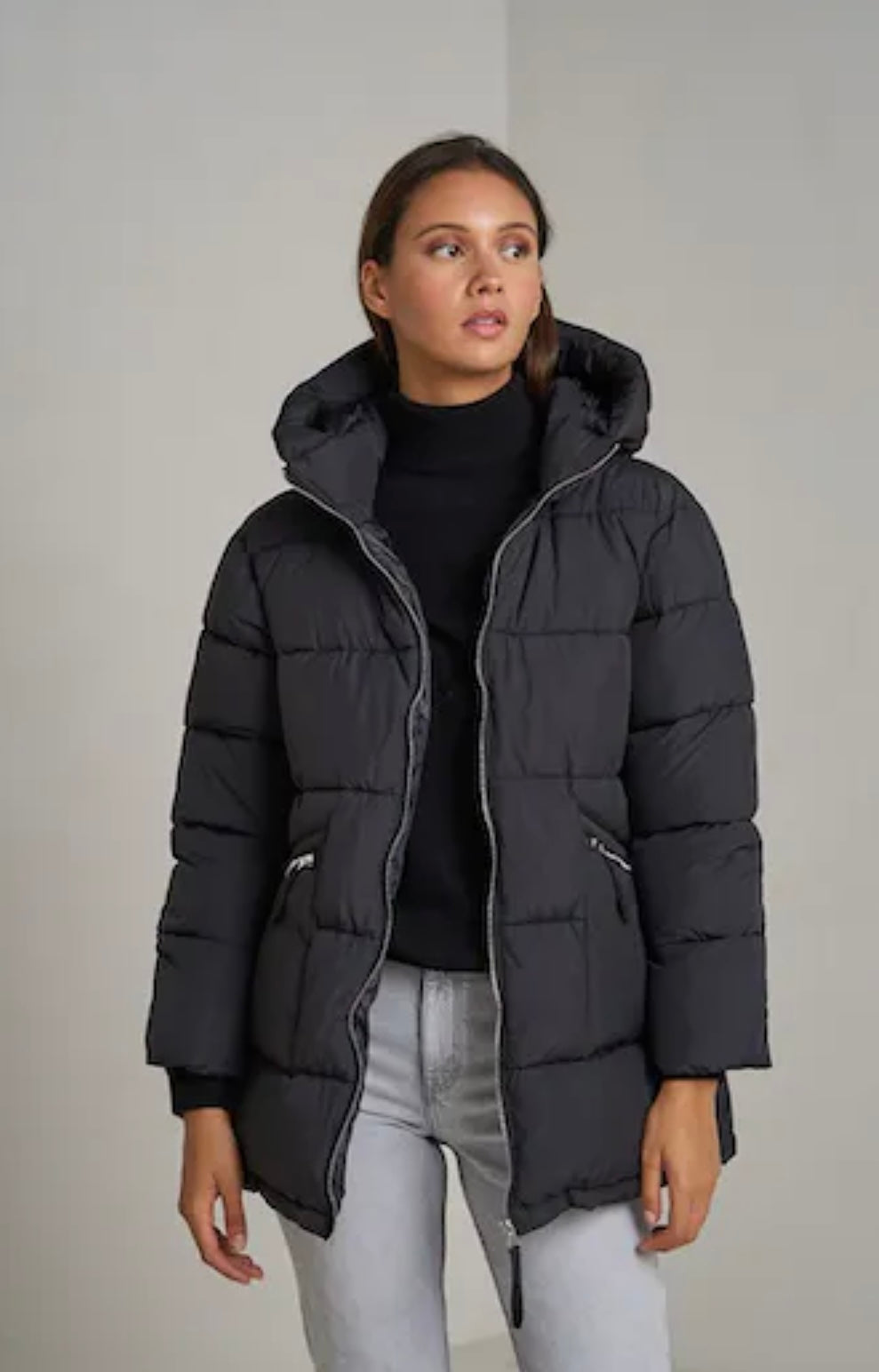 mid length oversized puffer