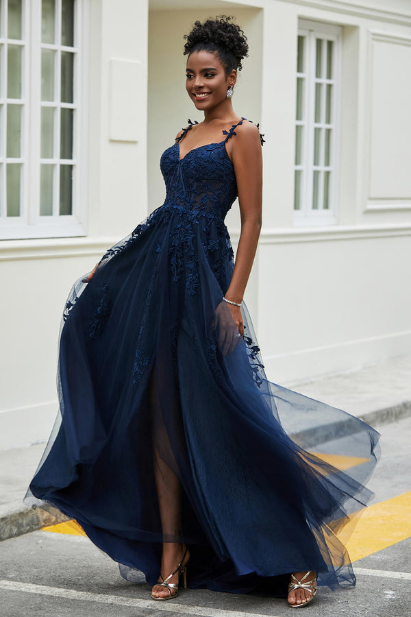 Long train discount formal dresses