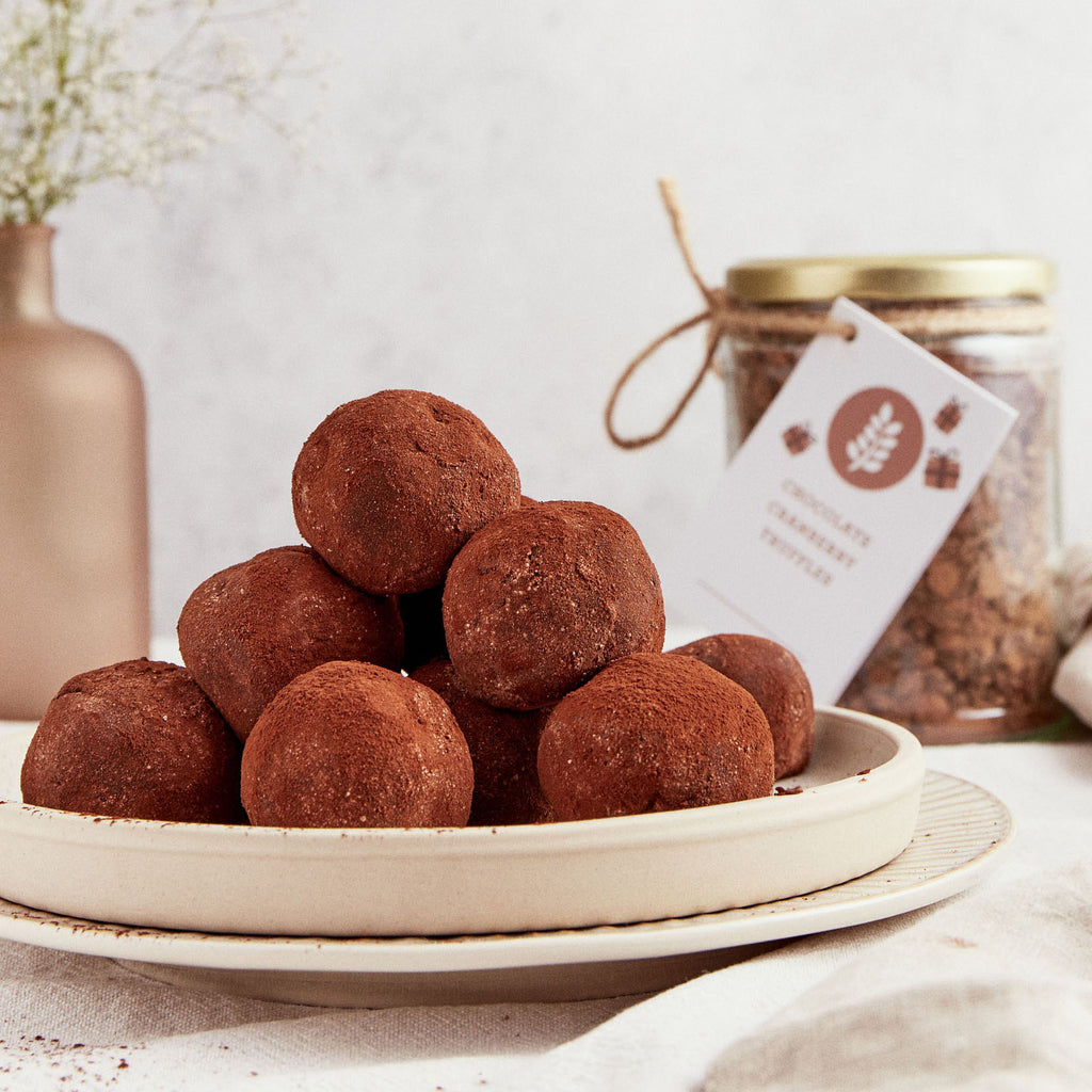 chocolate cranberry truffles recipe in a jar the source
