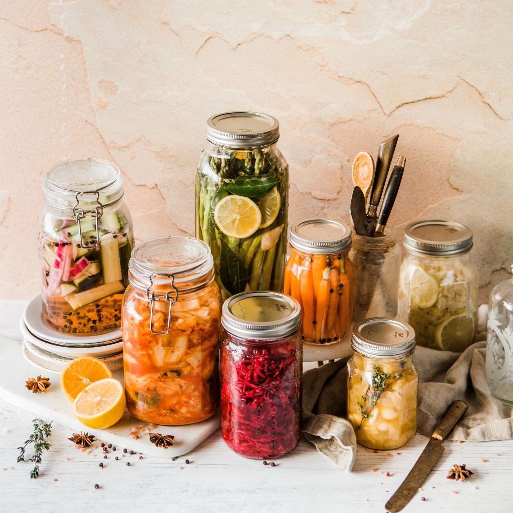healthy vegan food jars