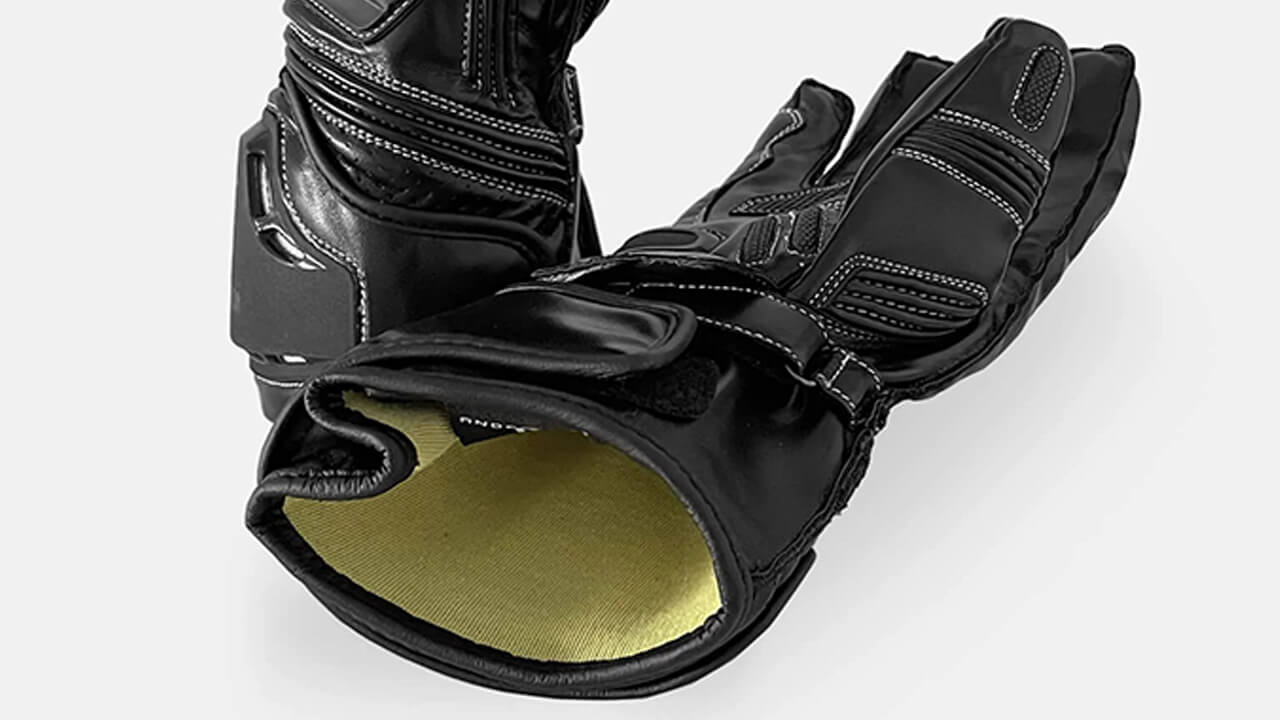 clean vegan motorcycle gloves